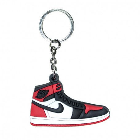 Porte-Clés Silicone Air Jordan 1 Bred Toe | La Sneakerie