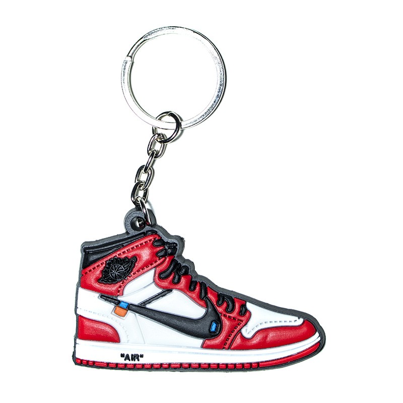 Air Jordan 1 X Off White Chicago Silicone Keychain La Sneakerie