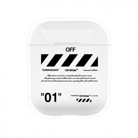 Étui AirPods Off White "01" | La Sneakerie