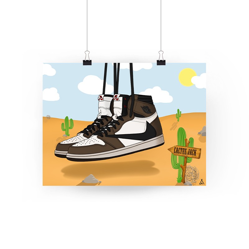 Poster Air Jordan 1 x Travis Scott | La Sneakerie