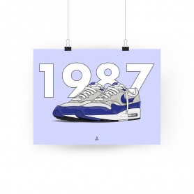 Poster Air Max 1 OG Blue Poster Air Max 1 OG Blue | La Sneakerie