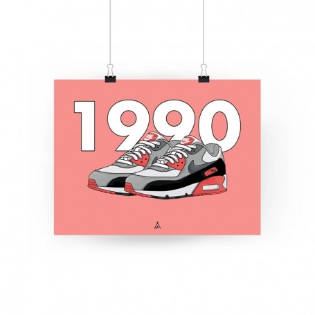Air Max 90 Infrared Poster | La Sneakerie
