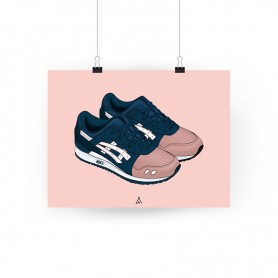 Poster Gel-Lyte III Ronnie Fieg Salmon Toes Gel-Lyte III Ronnie Fieg Salmon Toes Poster | La Sneakerie
