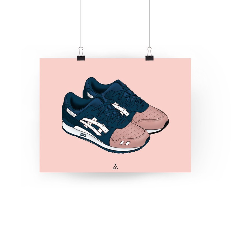 Gel Lyte III Ronnie Fieg Salmon Toes Poster La Sneakerie