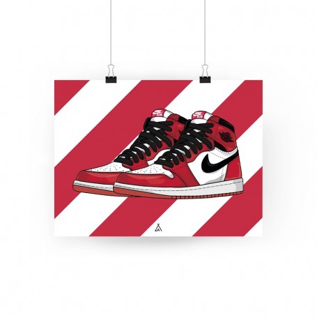 Air Jordan 1 Chicago Poster | La Sneakerie