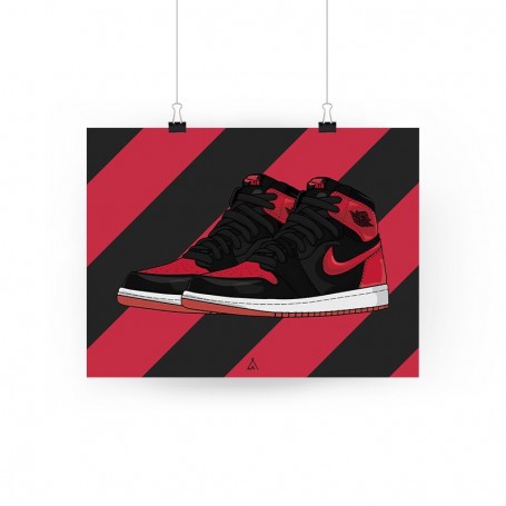 Poster Air Jordan 1 Banned | La Sneakerie
