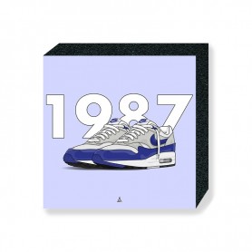 Wandbild Bloc Air Max 1 OG Blue Bloc Mural Air Max 1 OG Blue | La Sneakerie