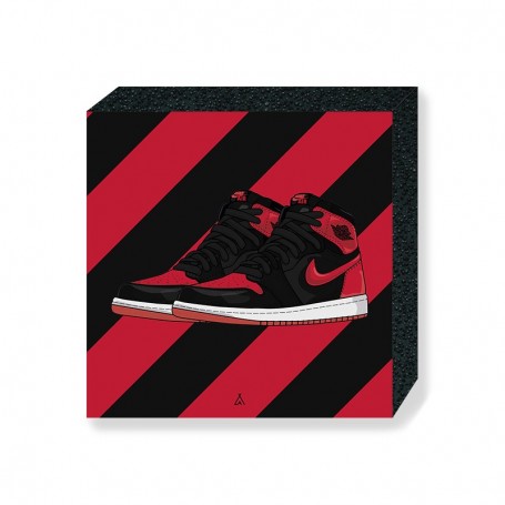 Air Jordan 1 Banned Square Print | La Sneakerie