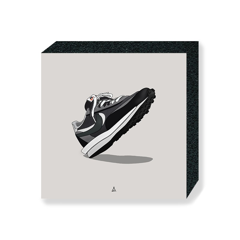 ld sacai waffle black