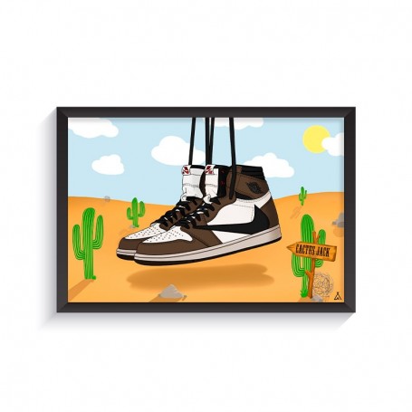 Cadre Air Jordan 1 x Travis Scott | La Sneakerie Cadre Air Jordan 1 x Travis Scott | La Sneakerie