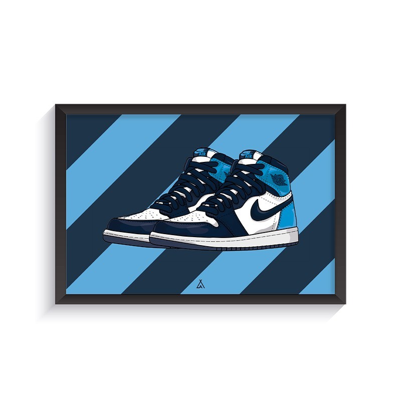 Air Jordan 1 Obsidian UNC Frame Air Jordan 1 Obsidian UNC Frame