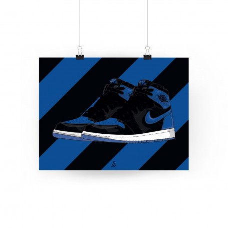 Air Jordan 1 Royal Poster | La Sneakerie