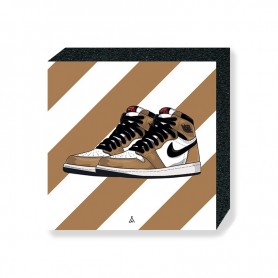 Wandbild Bloc Air Jordan 1 Rookie Of The Year Air Jordan 1 Rookie Of The Year Square Print | La Sneakerie