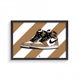 Rahmen Air Jordan 1 Rookie Of The Year Air Jordan 1 Rookie Of The Year Frame | La Sneakerie