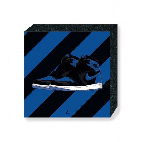 Air Jordan 1 Royal Square Print | La Sneakerie