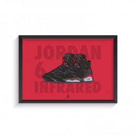 Rahmen Air Jordan 6 Infrared Cadre Air Jordan 6 Infrared | La Sneakerie
