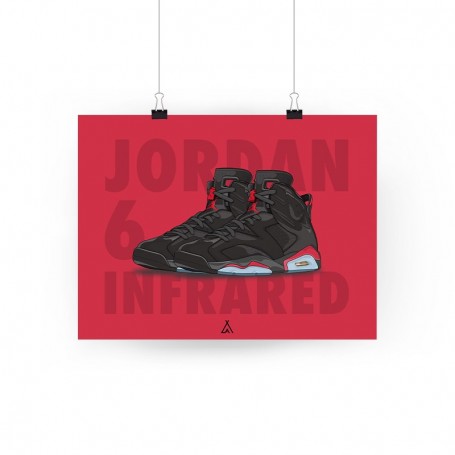 Poster Air Jordan 6 Infrared | La Sneakerie