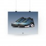 Air Max Plus Hyper Blue Poster | La Sneakerie