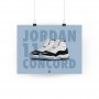 Poster Air Jordan 11 Concord | La Sneakerie