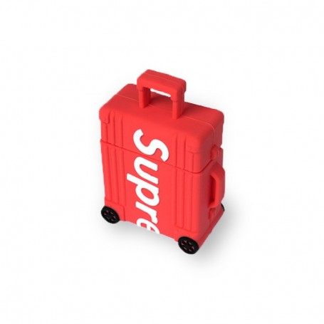 Supreme "Suitcase" AirPods Case Red | La Sneakerie