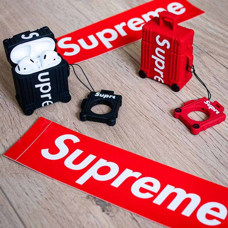 Supreme Suitcase AirPods Case Black