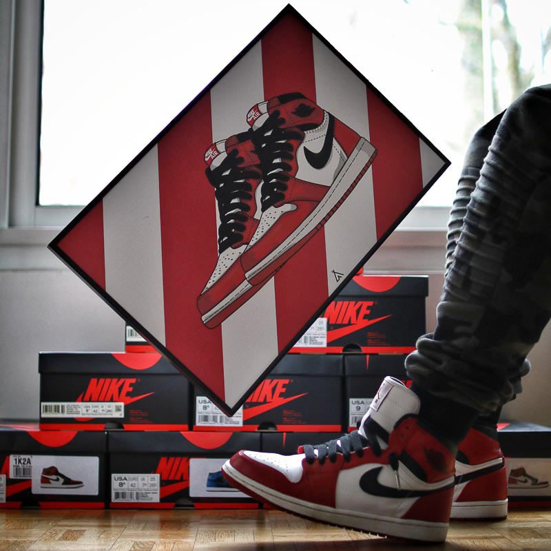 Cadre Air Jordan 1 Chicago La Sneakerie