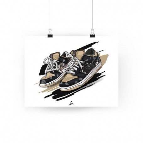 Poster SB Dunk Low Travis Scott | La Sneakerie