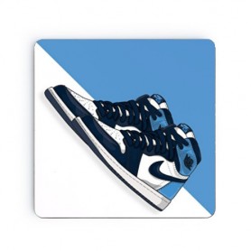 Air Jordan 1 UNC Obsidian square Magnet Magnet carré Air Jordan 1 UNC Obsidian | La Sneakerie