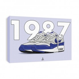 Leinwand Air Max 1 OG Blue Tableau Air Max 1 OG Blue | La Sneakerie
