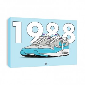 Leinwand Air Max 1 Aqua Tableau Air Max 1 Aqua | La Sneakerie