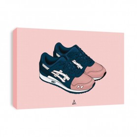 Tableau Gel-Lyte III Ronnie Fieg Salmon Toes Gel-Lyte III Ronnie Fieg Salmon Toes Canvas Print | La Sneakerie