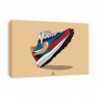 Sacai LD Waffle Blue Multi Canvas Print | La Sneakerie