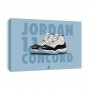 Air Jordan 11 Concord Canvas Print | La Sneakerie