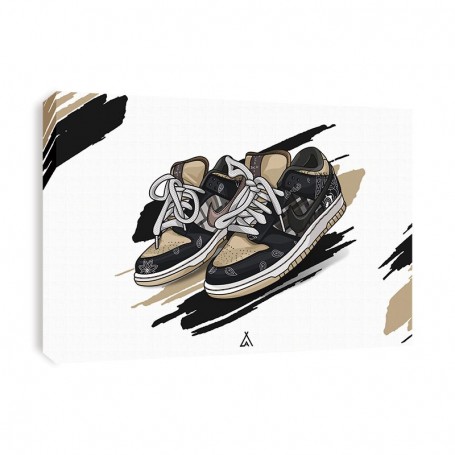 Leinwand Dunk Low Travis Scott | La Sneakerie