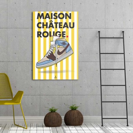 Tableau Air Jordan 1 X Maison Chateau Rouge La Sneakerie