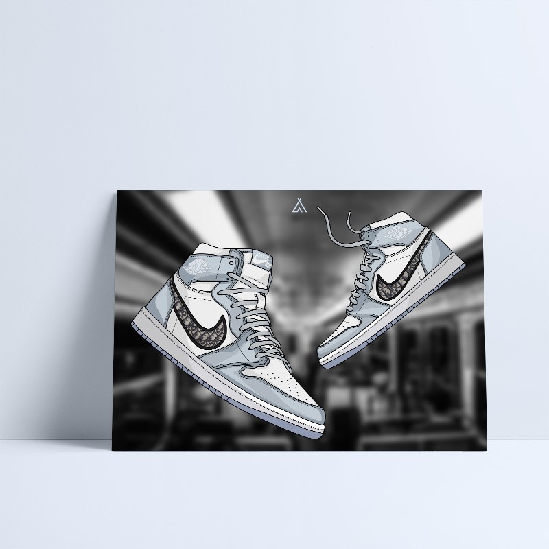 Air Jordan 1 x Dior Poster Air Jordan 1 x Dior Poster