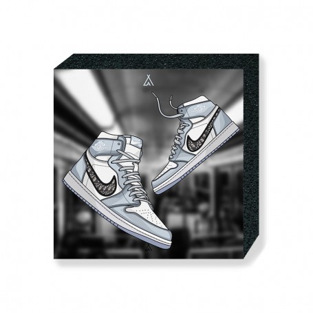 Wandbild Bloc Air Jordan 1 x Dior | La Sneakerie