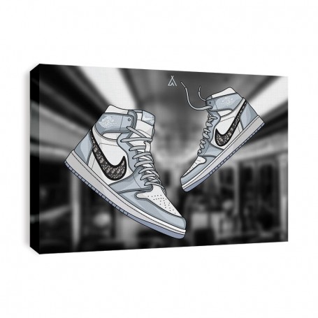 Tableau Air Jordan 1 x Dior | La Sneakerie