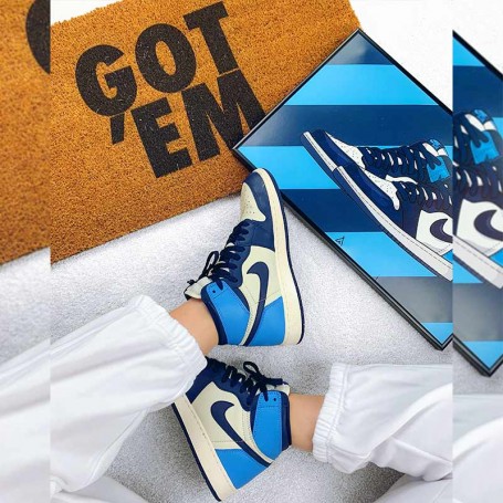 Rahmen Air Jordan 1 Obsidian UNC La Sneakerie