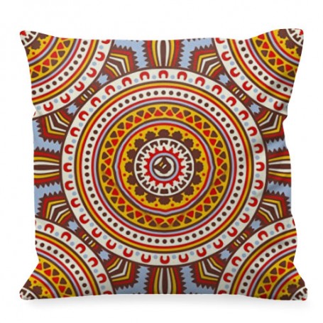 Coussin carré Inspiration MCR Tissu Wax | La Sneakerie