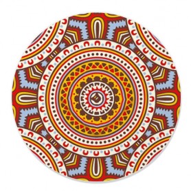 Dessous de verre rond Inspiration MCR Tissu Wax Dessous de verre rond Inspiration MCR Tissu Wax | La Sneakerie