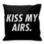 Quadratisches Kissen KISS MY AIRS. | La Sneakerie