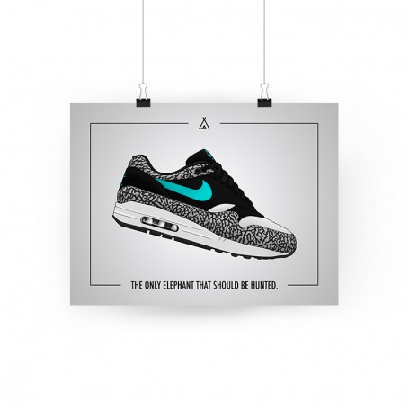 Poster Air Max 1 Atmos Elephant | La Sneakerie