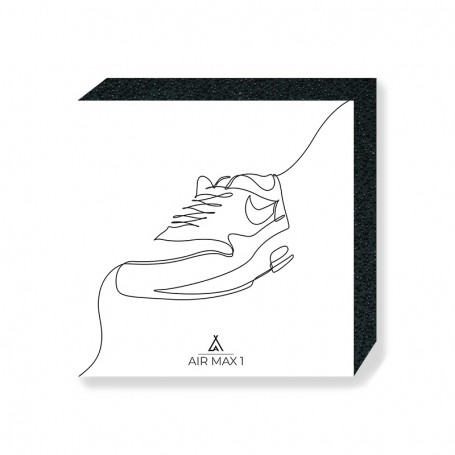 One Line Air Max 1 Square Print | La Sneakerie
