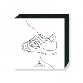 Bloc Mural Gel-Lyte III One Line One Line Gel-Lyte III Square Print | La Sneakerie