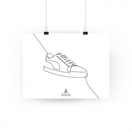 Poster Puma Suede One Line | La Sneakerie