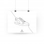 One Line Puma Suede Poster | La Sneakerie