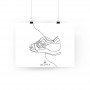 One Line Gel-Lyte III Poster | La Sneakerie