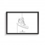 One Line Air Jordan 1 Frame | La Sneakerie