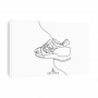 One Line Gel Lyte III Canvas Print | La Sneakerie